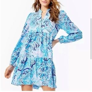 Lilly Pulitzer Winona Dress Fishful Thinking size XL